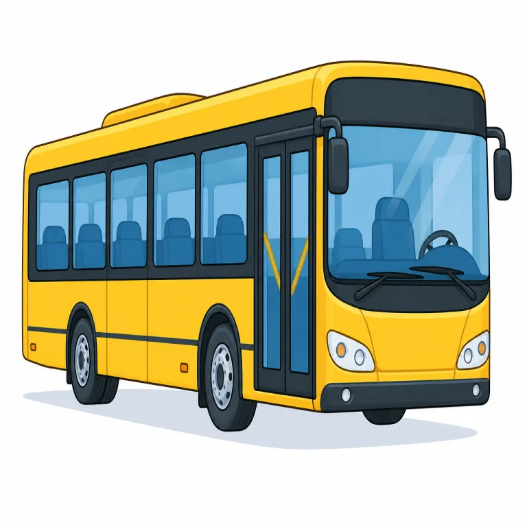 bus（バス・名詞）の覚え方イラスト