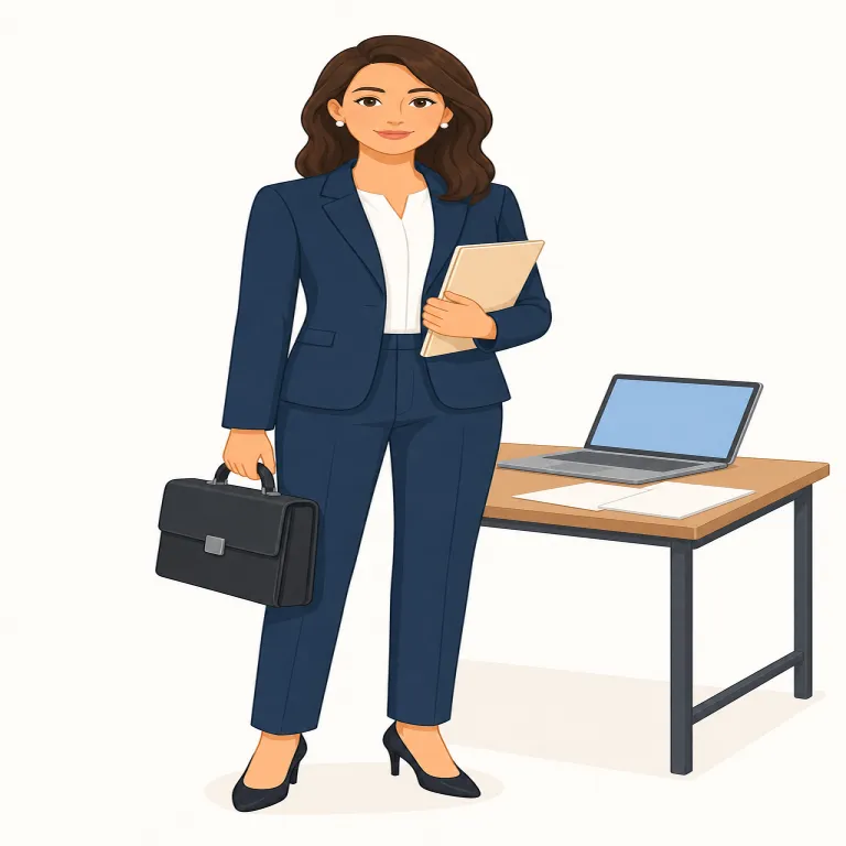 businesswomanの覚え方イラスト