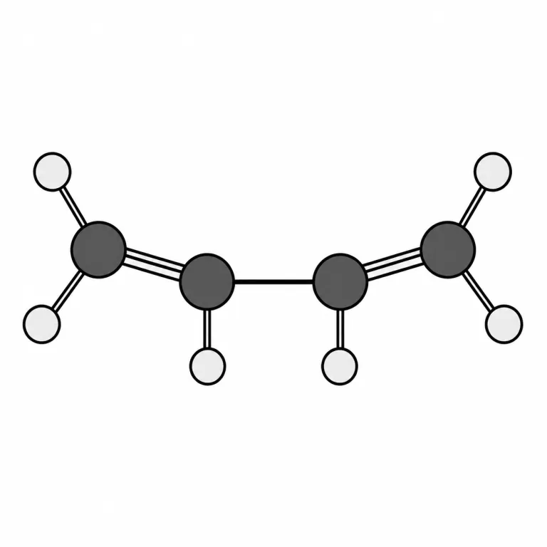 butadiene（ブタジエン（化学）・noun）の覚え方イラスト
