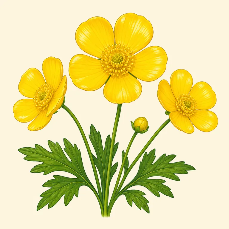 buttercup（キンポウゲ・名詞）の覚え方イラスト — butter + cup と切って覚えるとよい