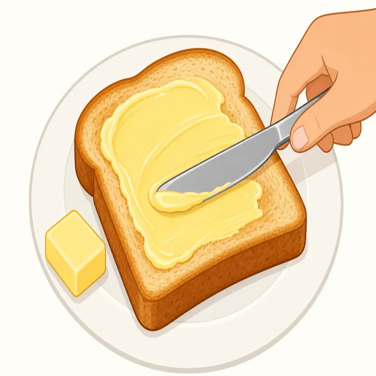 butteringの覚え方イラスト