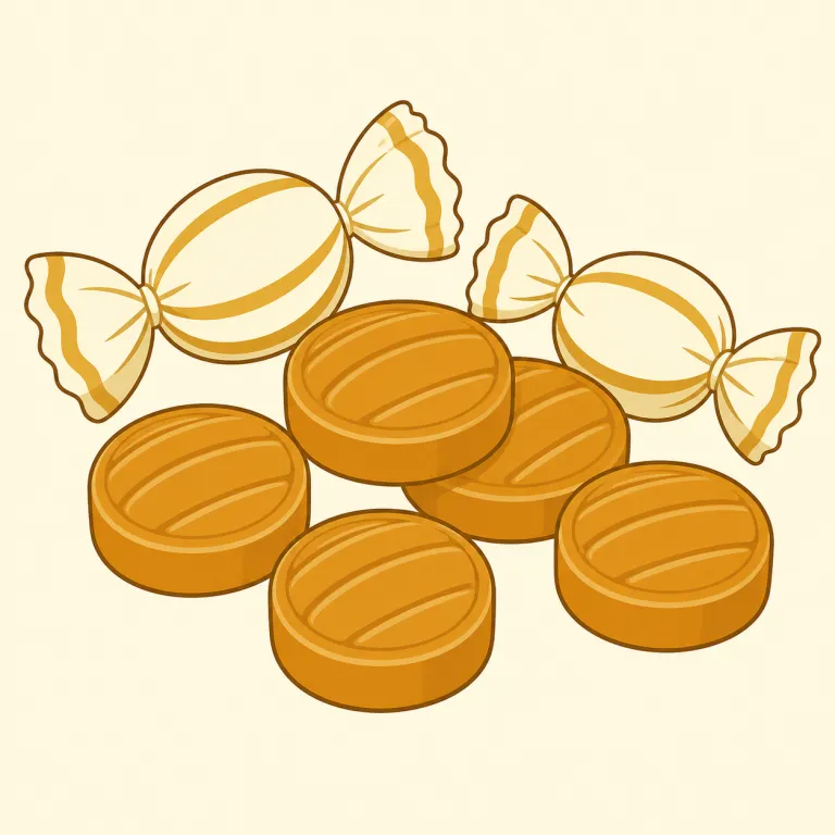 butterscotch（バタースコッチ・noun）の覚え方イラスト