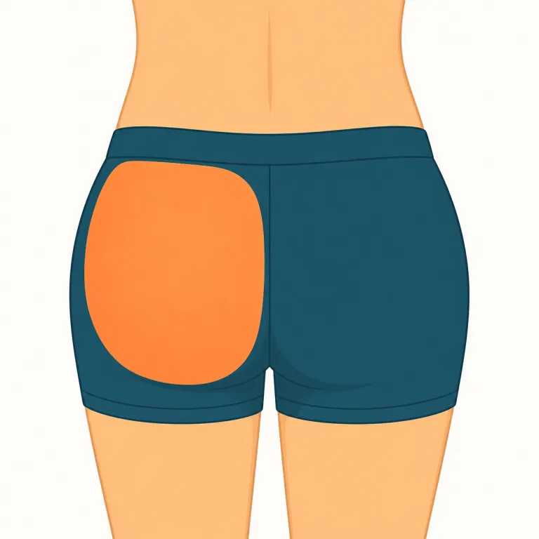 buttock（臀部の片側・名詞）の覚え方イラスト — buttock は buttocks の「片方」とセットで覚えるのが近道です