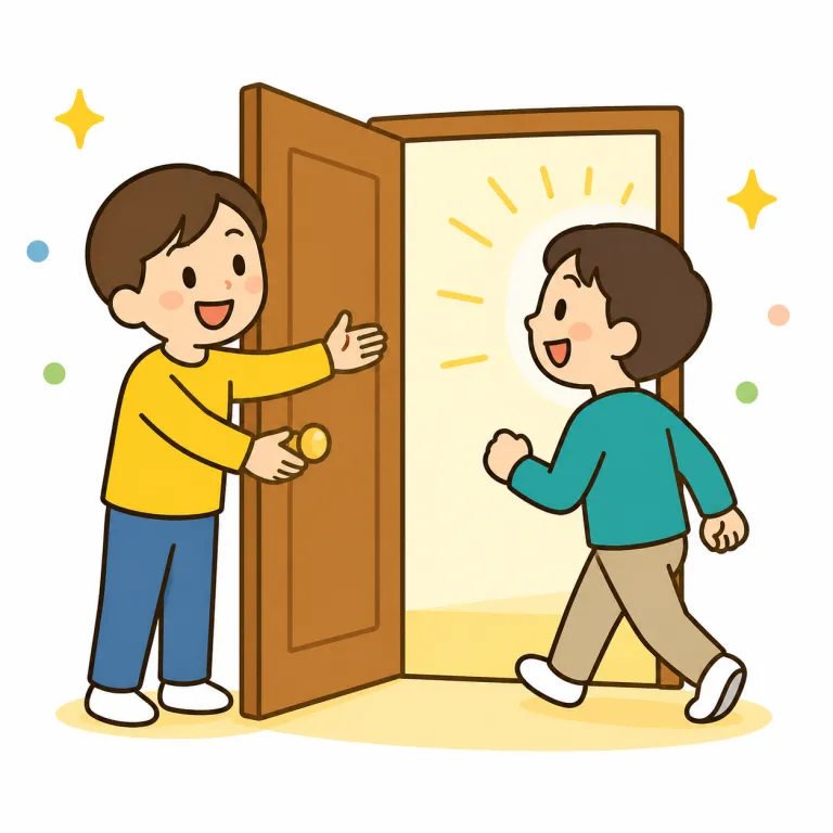 by all means（もちろん、どうぞ・idiom）の覚え方イラスト