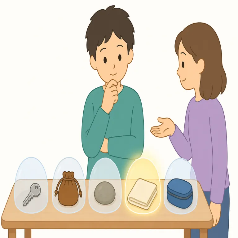 by any chance（もしかして・イディオム）の覚え方イラスト — by any chance は chance「可能性・偶然」を使い、「どんな小さな可能性でもあるなら」という気持ちで質問をやわらげる表現です