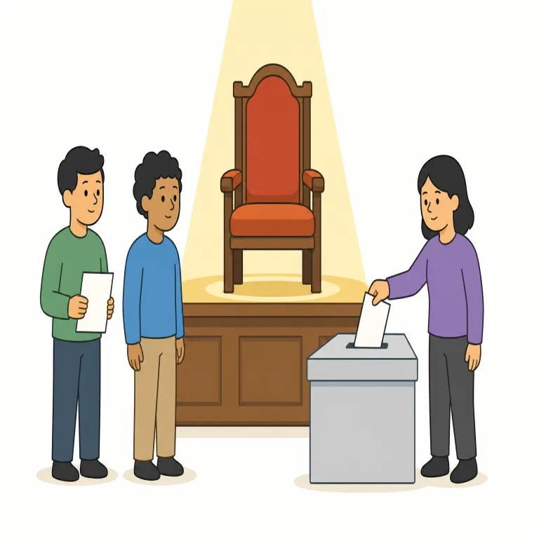 byelection（補欠選挙・名詞）の覚え方イラスト — election が分かれば中心は『選挙』
