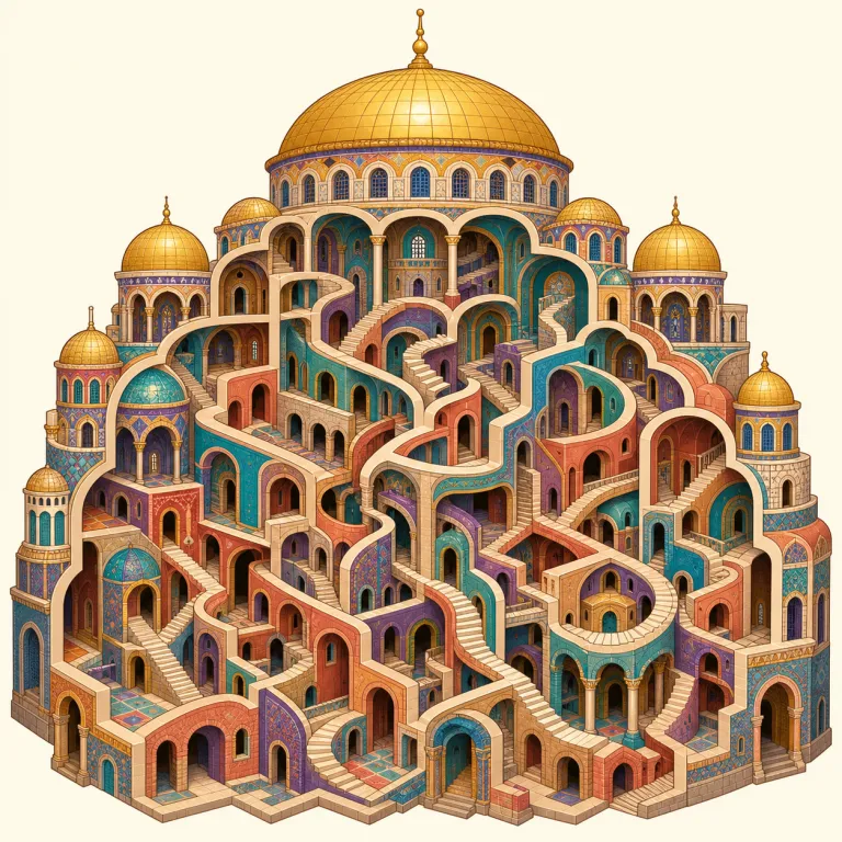 Byzantine（ビザンツの / 複雑怪奇な・形容詞）の覚え方イラスト — まず固有名詞由来の形だと押さえると覚えやすいです