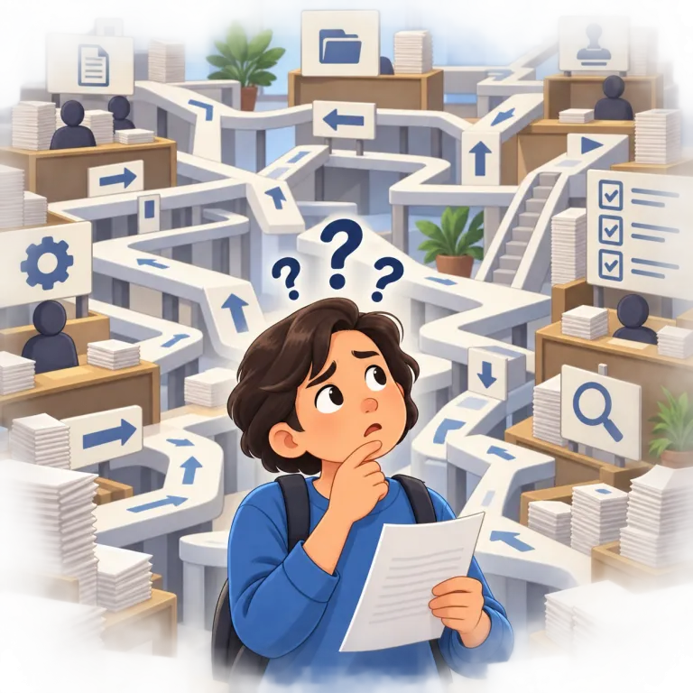 Byzantine（複雑怪奇な・adjective）の覚え方イラスト