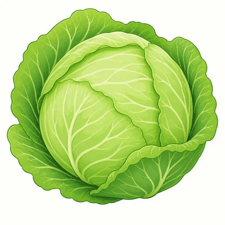 cabbage（キャベツ・名詞）の覚え方イラスト