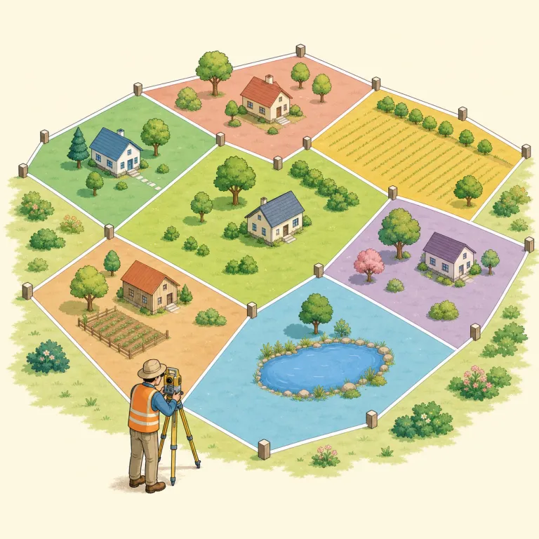 cadastral（地籍の・形容詞）の覚え方イラスト — まず名詞 cadastre（土地台帳・地籍図）を知ると、その形容詞が cadastral