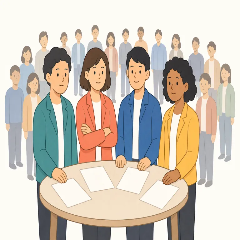cadre（幹部・名詞）の覚え方イラスト