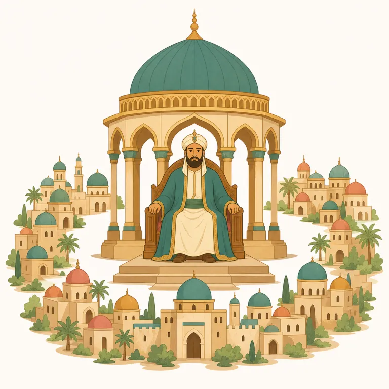 caliphate（カリフ国・名詞）の覚え方イラスト — まず caliph を1語で固定します