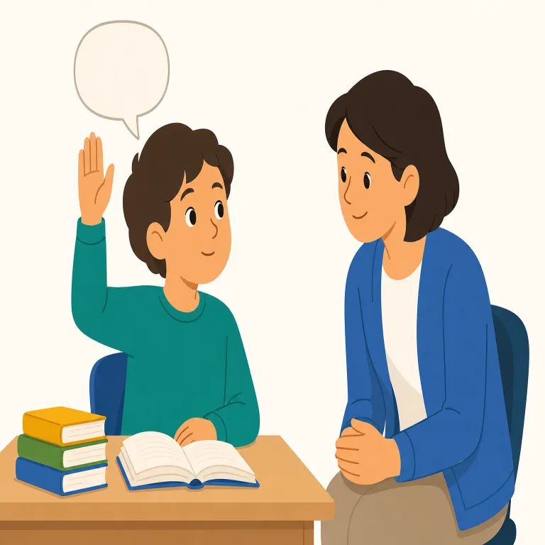 can i ask a question（質問してもいいですか・イディオム）の覚え方イラスト — 覚える軸は、Can I ...? で「〜してもいいですか」と許可を求める定番パターンだということ