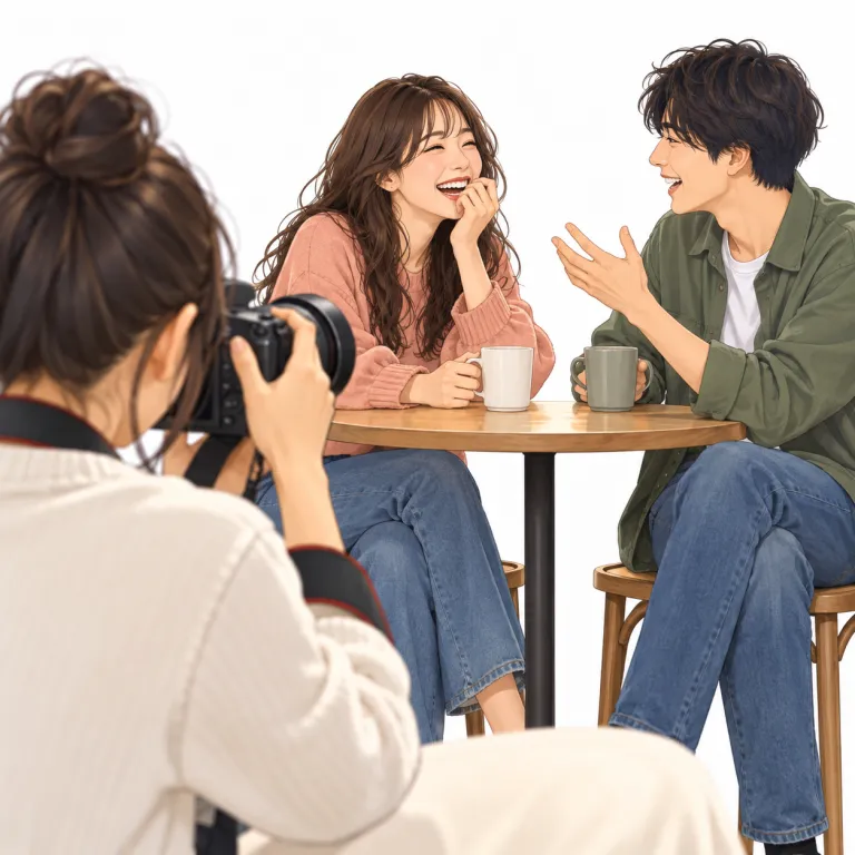 candid（自然な・adjective）の覚え方イラスト