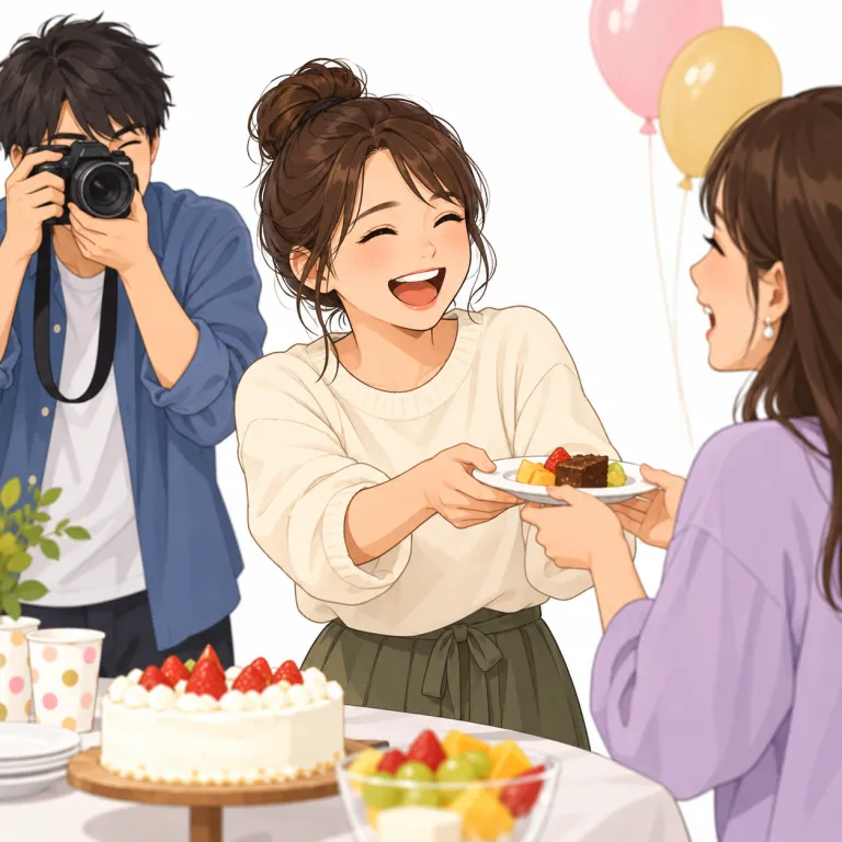 candid（自然な・adjective）の覚え方イラスト