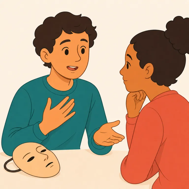 candidly（率直に・副詞）の覚え方イラスト