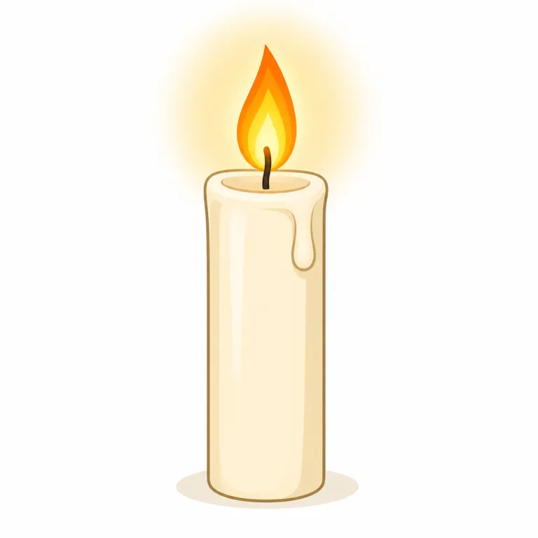 candle（ろうそく・名詞）の覚え方イラスト — candle は単体で覚えるより、birthday candles, blow out the candles, candlelight dinner, scented candle …