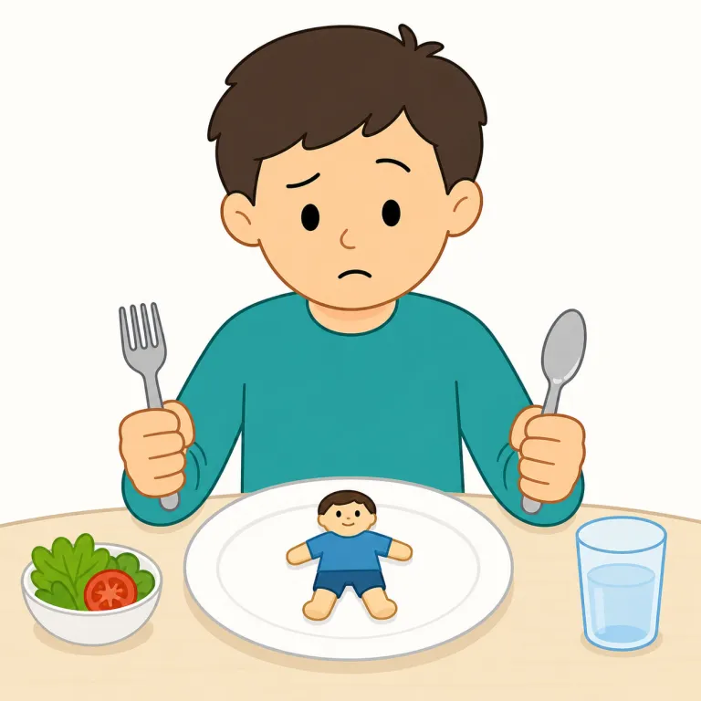 cannibal（共食い動物・名詞）の覚え方イラスト — cannibal は「同じ種類を食べるもの」と考えると覚えやすいです