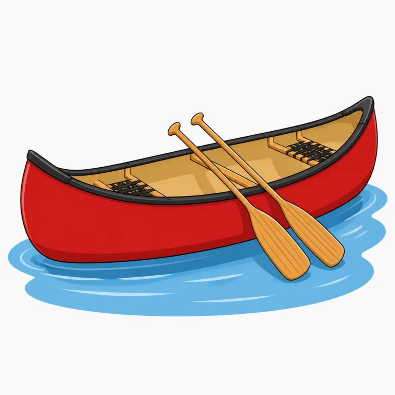 canoe（カヌー・名詞）の覚え方イラスト
