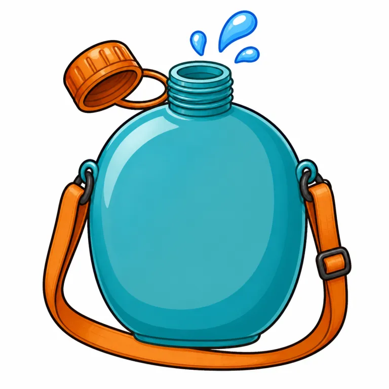 canteen（水筒・noun）の覚え方イラスト
