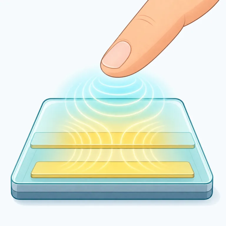 capacitive（静電容量の、静電容量式の・形容詞）の覚え方イラスト — まず capacity「容量」を芯に置くと覚えやすいです