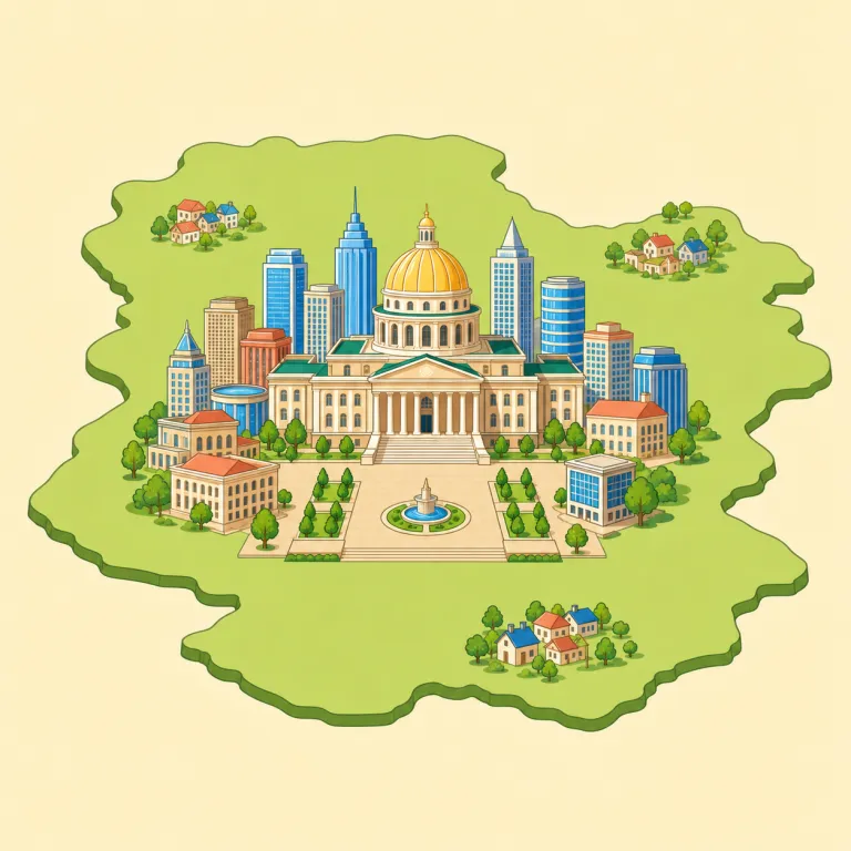 capital（首都・名詞）の覚え方イラスト — 国の「頭」となる都市、と考えると覚えやすいです