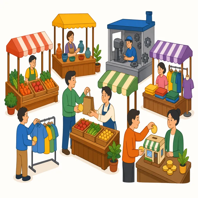 capitalism（資本主義・名詞）の覚え方イラスト — capitalism は、まず capital を「首都」ではなく business capital（事業資金・資本）の意味で結び付けると覚えやすいです