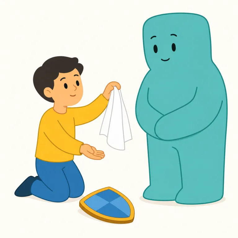capitulate（降伏する・動詞）の覚え方イラスト — capitulate は、まず基本語 surrender や give in と結びつけて覚えると入りやすい語