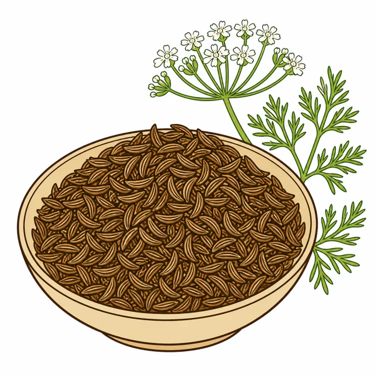 caraway（キャラウェイ・noun）の覚え方イラスト