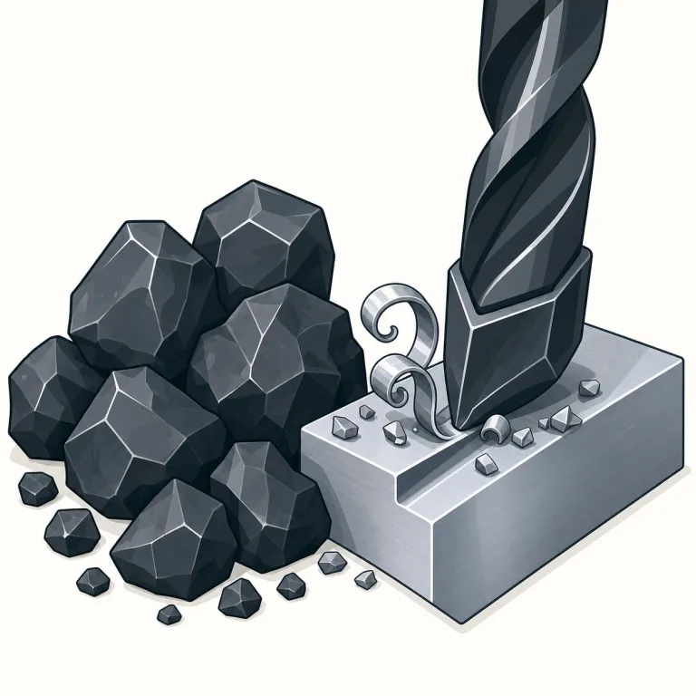 carbide（カーバイド・名詞）の覚え方イラスト — carb- を見たら carbon 系を疑うと覚えやすいです