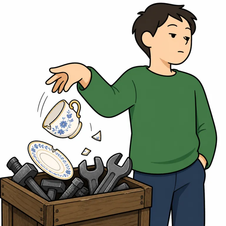 carelessly（ぞんざいに・adverb）の覚え方イラスト