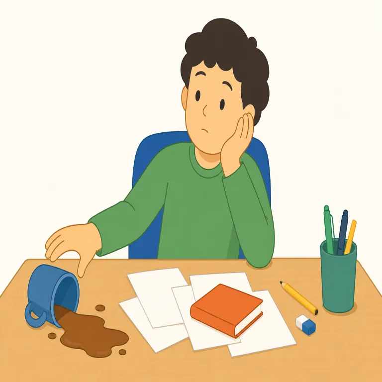 carelessnessの覚え方イラスト