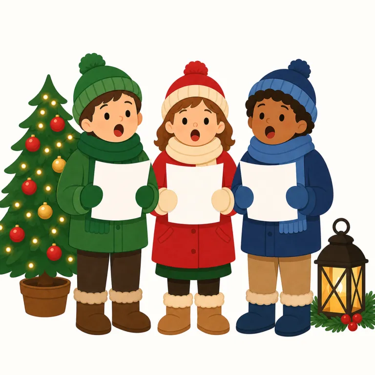 carol（クリスマスの賛美歌、キャロル・名詞）の覚え方イラスト — まずは定番のかたまり Christmas carol で覚えると定着しやすいです