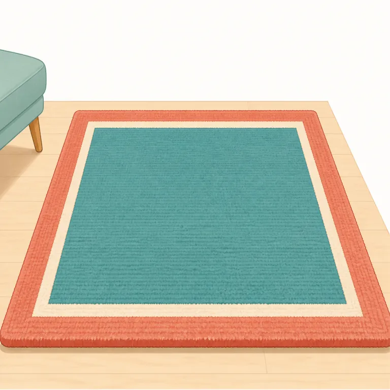 carpet（カーペット・名詞）の覚え方イラスト — carpet は日本語の「カーペット」とほぼ同じ形なので、まず音で定着させ、その上で rug と区別すると覚えやすいです
