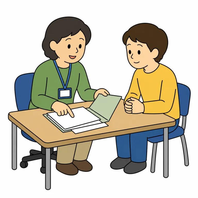 casework（個別援助活動、個別案件対応・noun）の覚え方イラスト