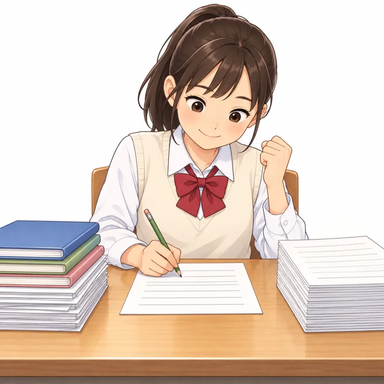catch up on（片づける・phrasal_verb）の覚え方イラスト