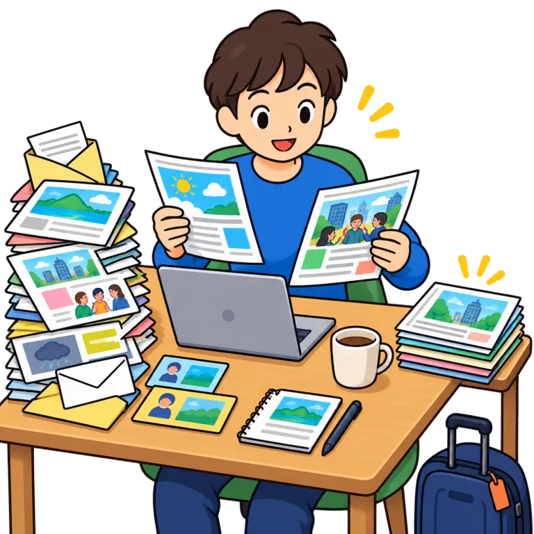 catch up on（把握する・phrasal_verb）の覚え方イラスト