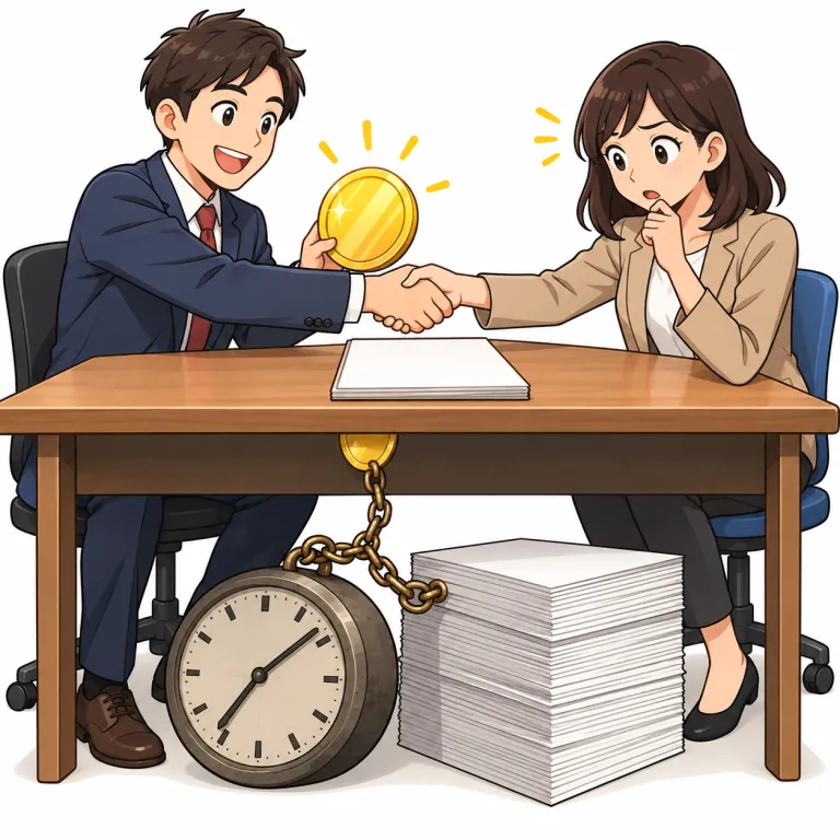 catch（落とし穴・noun）の覚え方イラスト