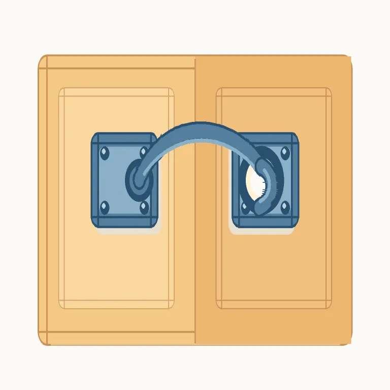 catch（留め金・noun）の覚え方イラスト