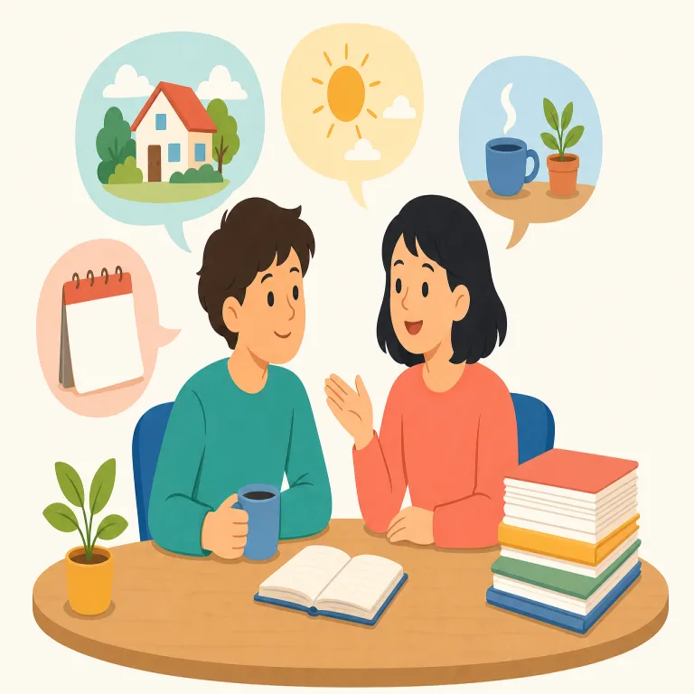 catchup（近況を話すこと／遅れを取り戻すこと・名詞）の覚え方イラスト — catchup はまず句動詞 catch up をそのまま名詞化した形だと押さえると覚えやすいです
