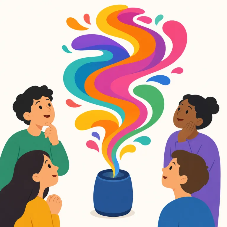 catchy（キャッチーな・形容詞）の覚え方イラスト — catchy は、日本語でも広告・音楽・商品名などに使う「キャッチーな」と結びつけて覚えるとよいです