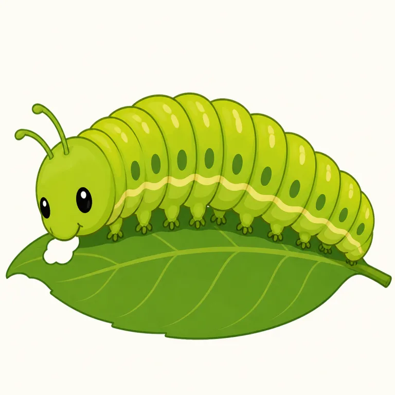caterpillarの覚え方イラスト