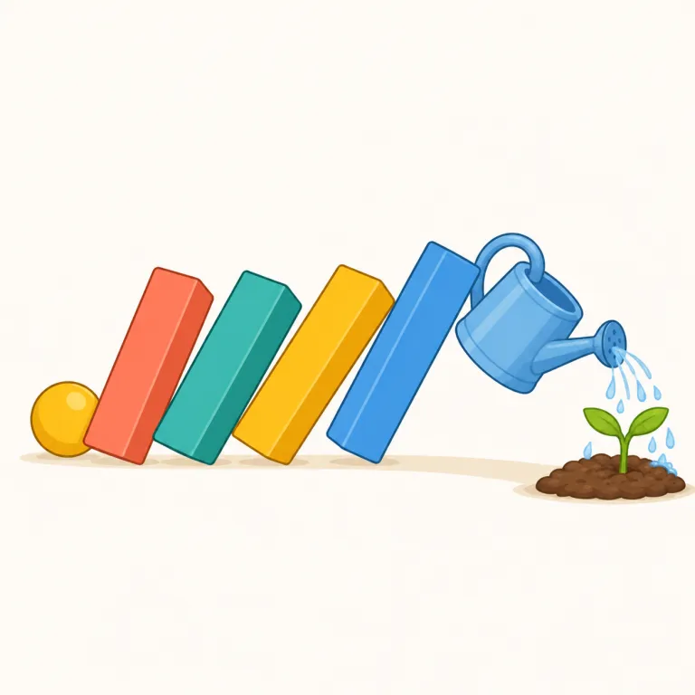 causation（因果関係・名詞）の覚え方イラスト — まず cause（原因）を確実に思い出し、causation はその cause が実際に結果を生み出す関係まで含む名詞だと押さえると覚えやすいです