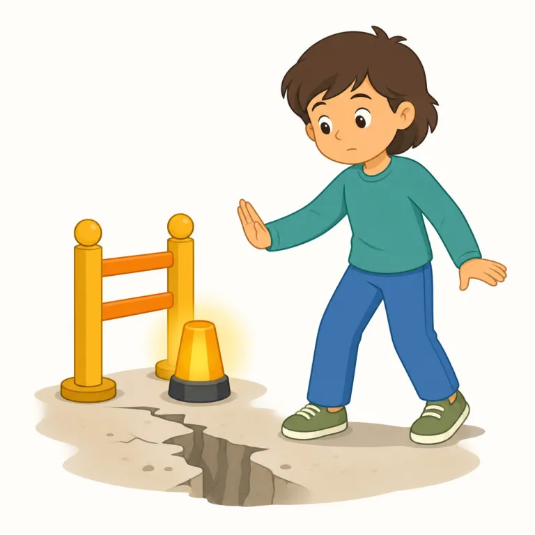 cautionary（警告の; 注意を促す・形容詞）の覚え方イラスト — まず名詞 caution「注意・警戒」を思い出し、そこに -ary が付いて「注意を与える性質の」という形容詞になったと捉えると覚えやすいです