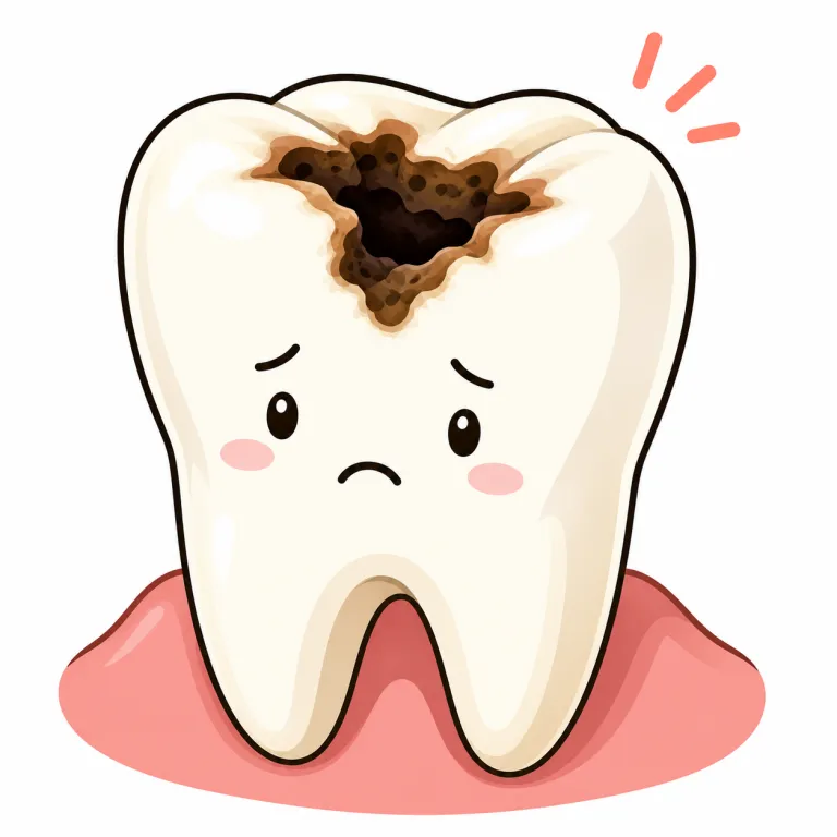 cavity（虫歯・noun）の覚え方イラスト
