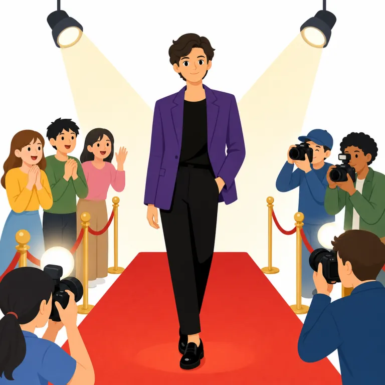 celebrity（有名人・名詞）の覚え方イラスト — celebrity は、映画俳優・歌手・スポーツ選手・配信者など、メディアやSNSで広く顔と名前を知られる「有名人」を指します
