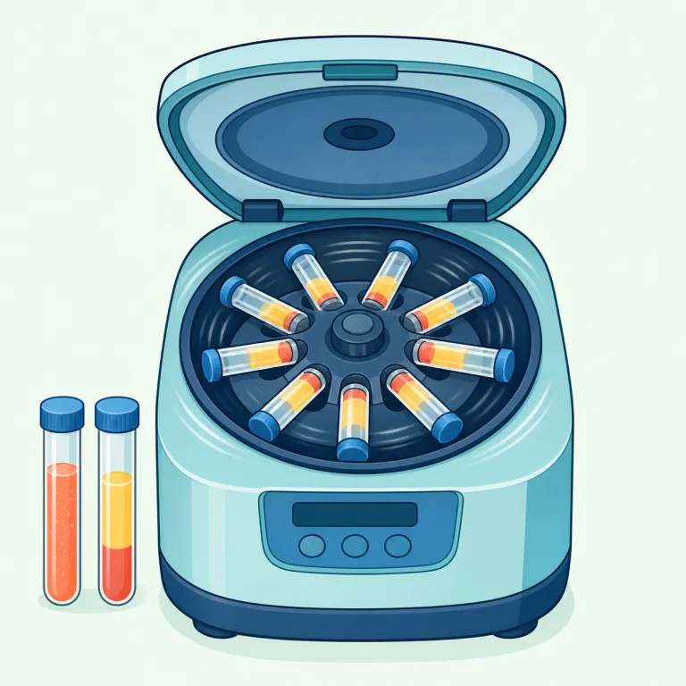 centrifuge（遠心分離機・名詞）の覚え方イラスト — centrifuge は center / central / centrifugal と並べて覚えると残りやすい語です