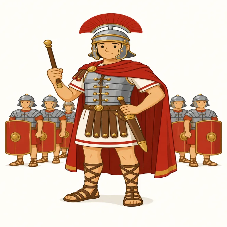 centurion（百人隊長・名詞）の覚え方イラスト — century が「100年」、percent が「100分の〜」と分かっていれば、cent- を見た時点でまず「100」の感覚を呼び出せる