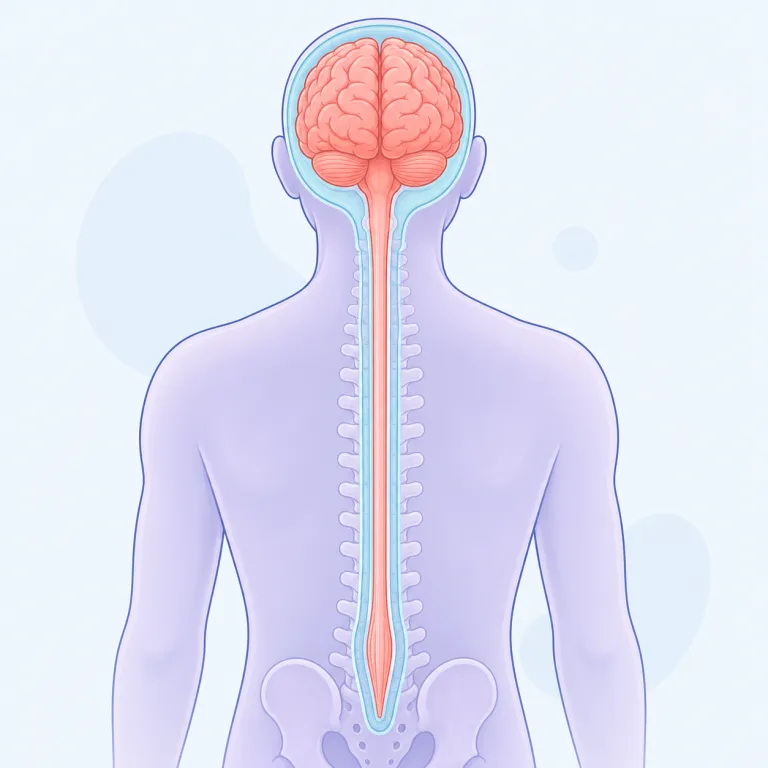 cerebrospinal（脳脊髄の・形容詞）の覚え方イラスト — 長く見える語ですが、切って覚えるとかなり楽です