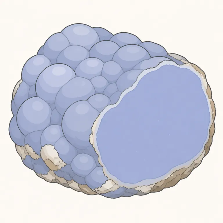 chalcedony（玉髄（カルセドニー）・noun）の覚え方イラスト